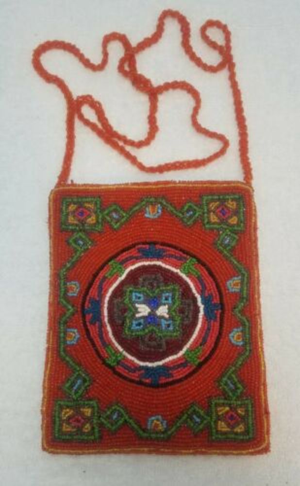 Beaded crossbody Zipped Hand Bag Multi Color, Made in India, Hobby Lobby